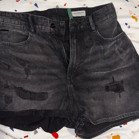 G-Star Black Jean Shorts